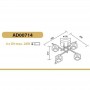 Aca Μοντέρνα Μεταλλική Πλαφονιέρα Οροφής με Ντουί G9 σε Ασημί χρώμα 45cmΚωδικός: AD00714 