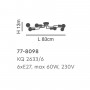 Home Lighting Miles Μοντέρνα Μεταλλική Πλαφονιέρα Οροφής με Ντουί E27 σε Μαύρο χρώμα 83cmΚωδικός: 77-8098 