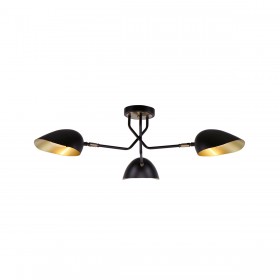 Home Lighting Elia Μοντέρνα Μεταλλική Πλαφονιέρα Οροφής με Ντουί E14 σε Μαύρο χρώμα 76cmΚωδικός: 77-8102 