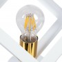 GloboStar Cube Μοντέρνα Μεταλλική Πλαφονιέρα Οροφής με Ντουί E27 σε Λευκό χρώμα 25cmΚωδικός: 00800 