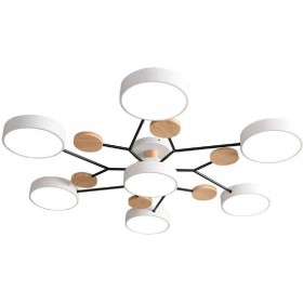 Powertech Μοντέρνα Μεταλλική Πλαφονιέρα Οροφής με Ενσωματωμένο LED σε Λευκό χρώμαΚωδικός: HLL-0046 