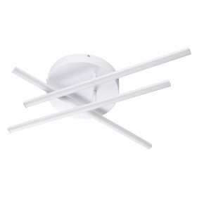 GloboStar Draco Μοντέρνα Μεταλλική Πλαφονιέρα Οροφής με Ενσωματωμένο LED σε Λευκό χρώμα 50cmΚωδικός: 61094 