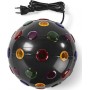 Nedis Multi-Colour Disco Ball 6W 550lm 20cm Διακοσμητικό Φωτιστικό με Φωτισμό RGB Party Light LED σε Μαύρο Χρώμα