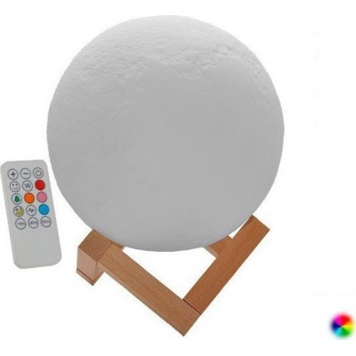 GloboStar Διακοσμητικό Φωτιστικό με Φωτισμό RGB Μοοn Light LED 3D Πολύχρωμο