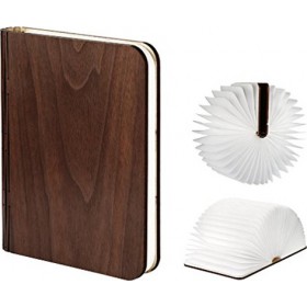 Gingko Wood Grain Διακοσμητικό Φωτιστικό Βιβλίο LED σε Καφέ Χρώμα Gingko Wood Grain Διακοσμητικό Φωτιστικό Βιβλίο LED σε Καφέ Χρώμα