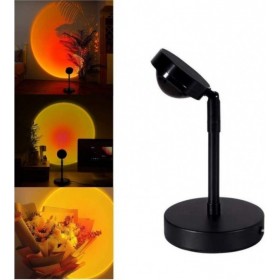 Διακοσμητικό Φωτιστικό Sunset LED Sunset Lamp Κόκκινο Ηλιοβασίλεμα σε Μαύρο Χρώμα Διακοσμητικό Φωτιστικό Sunset LED Sunset Lamp Κόκκινο Ηλιοβασίλεμα σε Μαύρο Χρώμα