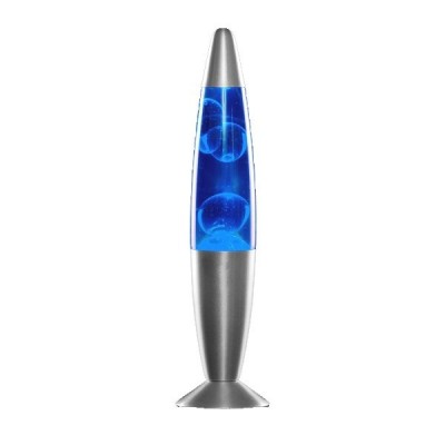 InnovaGoods Διακοσμητικό Φωτιστικό Lava Lamp 25W σε Μπλε Χρώμα