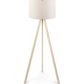 Pakoworld PWL-0002 Κλασικό Φωτιστικό Δαπέδου σε Λευκό Χρώμα Ύψους 140cm και Μήκους 38cmΚωδικός: 071-000020 