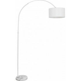 GloboStar Imperial Μοντέρνο Φωτιστικό Δαπέδου με Ντουί για Λαμπτήρα E27 σε Λευκό Χρώμα Ύψους 172cm και Μήκους 85cmΚωδικός: 01588