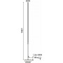 Aca Μοντέρνο Φωτιστικό Δαπέδου με Ενσωματωμένο LED και Θερμό Λευκό Φως σε Λευκό Χρώμα Ύψους 146cm και Μήκους 18cmΚωδικός: ZM16LE