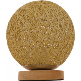 GloboStar Hyde Πορτατίφ με Μπεζ Καπέλο και Καφέ ΒάσηΚωδικός: 01336 