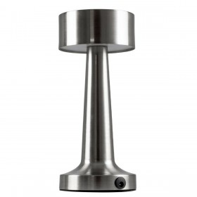 GloboStar Bella Πορτατίφ με Ασημί Καπέλο και Ασημί ΒάσηΚωδικός: 76504 