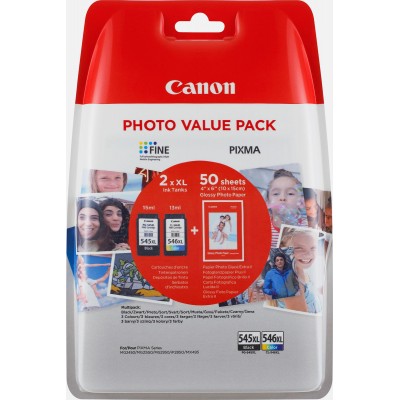 Canon PG-545XL/CL-546XL Photo Value Pack Μελάνι Εκτυπωτή InkJet Πολλαπλό (Color)