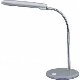 Aca Φωτιστικό Γραφείου LED με Εύκαμπτο Βραχίονα 13x47.5cm σε Ασημί ΧρώμαΚωδικός: 15205LEDGY 