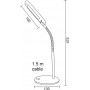 Aca Φωτιστικό Γραφείου LED με Εύκαμπτο Βραχίονα 13x47.5cm σε Ασημί ΧρώμαΚωδικός: 15205LEDGY 