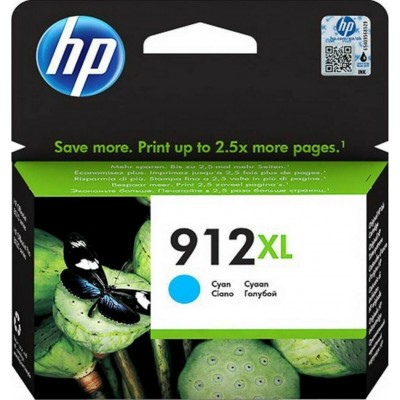 HP 912XL Μελάνι Εκτυπωτή InkJet Κυανό (3YL81AE)