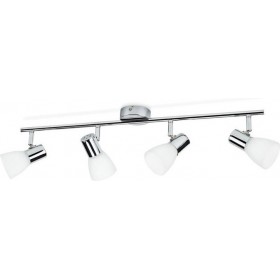 Philips Σποτ με 4 Φώτα σε Ασημί Χρώμα Philips Σποτ με 4 Φώτα σε Ασημί Χρώμα