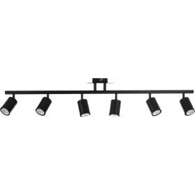 Inlight Σποτ με 6 Φώτα και Ντουί GU10 σε Μαύρο Χρώμα Inlight Σποτ με 6 Φώτα και Ντουί GU10 σε Μαύρο Χρώμα