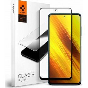 Spigen Full Face Tempered Glass Black (Poco X3 NFC)