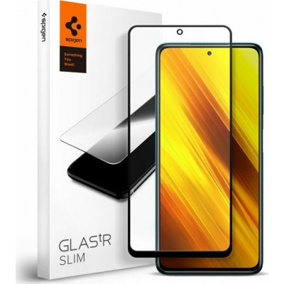 Spigen Full Face Tempered Glass Black (Poco X3 NFC)