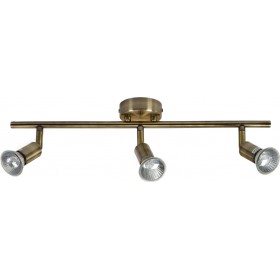 Home Lighting Saba Τριπλό Σποτ με Ντουί GU10 σε Μπρούτζινο ΧρώμαΚωδικός: 77-4449 