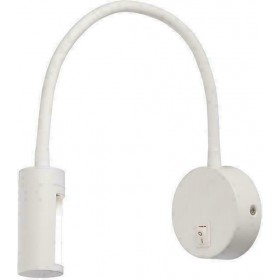 Aca Μονό Σποτ με Ενσωματωμένο LED και Θερμό Φως σε Λευκό ΧρώμαΚωδικός: SF126LEDSW 