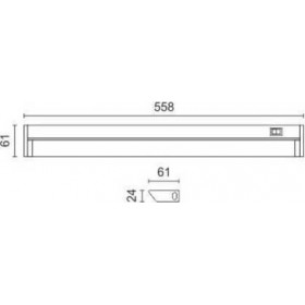 Spot Light Φωτιστικό Πάγκου Κουζίνας 10W 4000Κ Περιστρεφόμενο 60cm 5600 Spot Light Φωτιστικό Πάγκου Κουζίνας 10W 4000Κ Περιστρεφόμενο 60cm 5600