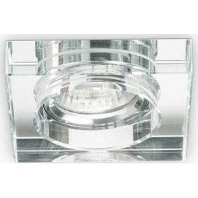 Sollo Cosmos Τετράγωνο Γυάλινο Χωνευτό Σποτ με Ντουί GU10 Διάφανο 9x9cmΚωδικός: 09418 