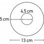 Inlight Στρογγυλό Γύψινο Χωνευτό Σποτ με Ντουί GU10 σε Λευκό χρώμα 13x13cmΚωδικός: X0002 