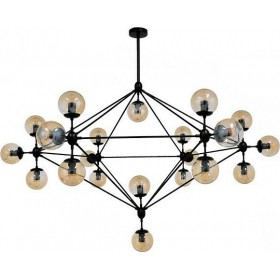 GloboStar Sentinel Πολυέλαιος 21xE27 Ø170cm Μαύρος 170cm 01638