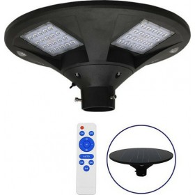 GloboStar Στεγανό Ηλιακό Φωτιστικό Δρόμου IP65 με Ανιχνευτή Κίνησης και Αισθητήρα Φωτός και Θερμό Λευκό Φως σε Μαύρο Χρώμα 12118 GloboStar Στεγανό Ηλιακό Φωτιστικό Δρόμου IP65 με Ανιχνευτή Κίνησης και Αισθητήρα Φωτός και Θερμό Λευκό Φως σε Μαύρο Χρώμα 12118