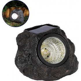 GloboStar Στεγανό Ηλιακό Φωτιστικό Δαπέδου IP65 με Αισθητήρα Φωτός και Ψυχρό Λευκό Φως Πέτρα - Βράχος 1W 100lm 600mAh 6000K σε Μ GloboStar Στεγανό Ηλιακό Φωτιστικό Δαπέδου IP65 με Αισθητήρα Φωτός και Ψυχρό Λευκό Φως Πέτρα - Βράχος 1W 100lm 600mAh 6000K σε Μ