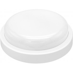 Powertech Στεγανή Επιτοίχια Πλαφονιέρα Εξωτερικού Χώρου με Ενσωματωμένο LED με Αισθητήρα Κίνησης 15W σε Λευκό Χρώμα EXTL-0003