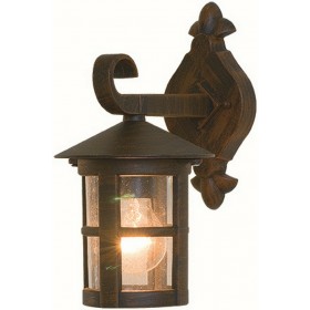 Viokef Skiathos Επιτοίχιο Φαναράκι Εξωτερικού Χώρου E27 σε Καφέ Χρώμα 4056200 Viokef Skiathos Επιτοίχιο Φαναράκι Εξωτερικού Χώρου E27 σε Καφέ Χρώμα 4056200