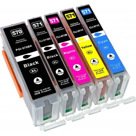 Συμβατό Μελάνι Canon PGI-570/CLI-571 Πολλαπλό (Color) / Μαύρο Συμβατό Μελάνι Canon PGI-570/CLI-571 Πολλαπλό (Color) / Μαύρο