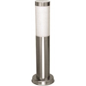Eurolamp Φωτιστικό Κολωνάκι Εξωτερικού Χώρου E27 σε Ασημί Χρώμα 154-56022