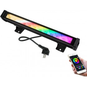 GloboStar Στεγανό Φωτιστικό Wall Washer Εξωτερικού Χώρου με Ενσωματωμένο LED Πολύχρωμο 85816