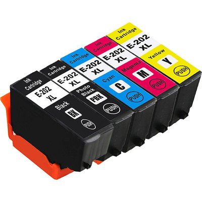 Συμβατό Μελάνι Epson 202XL C13T02G740 Πολλαπλό (Color) / Μαύρο