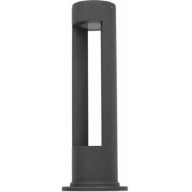 GloboStar Στεγανό Φωτιστικό Κολωνάκι Εξωτερικού Χώρου με Ενσωματωμένο LED σε Γκρι Χρώμα 14x58cm 12138