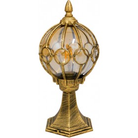 GloboStar Feiss Φωτιστικό Φαναράκι Εξωτερικού Χώρου E27 σε Χρυσό Χρώμα 00986