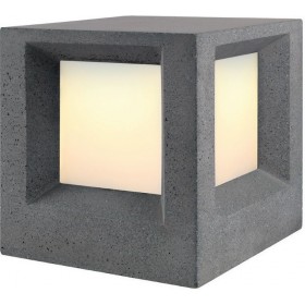 Aca Στεγανό Φωτιστικό Κολωνάκι Εξωτερικού Χώρου E27 σε Μαύρο Χρώμα MK041B-200