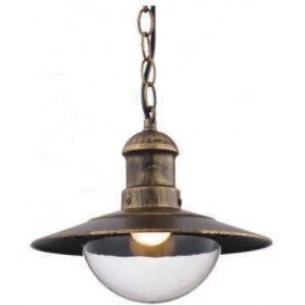 Vivalux Riviera Κρεμαστό Φωτιστικό Οροφής Εξωτερικού Χώρου E27 σε Μπρούτζινο Χρώμα VIV004370