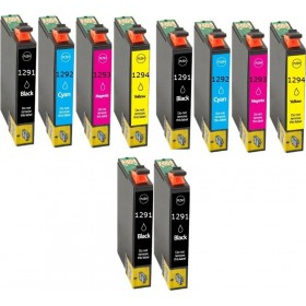 Συμβατό Μελάνι Epson TT1291/T1292/T1293/T1294 Πολλαπλό (Color) / Μαύρο Συμβατό Μελάνι Epson TT1291/T1292/T1293/T1294 Πολλαπλό (Color) / Μαύρο