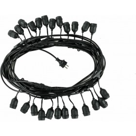 Avide AOE27S1524 Γιρλάντα Φωτισμού Εξωτερικού Χώρου 15m 24xE27 15.001.0191