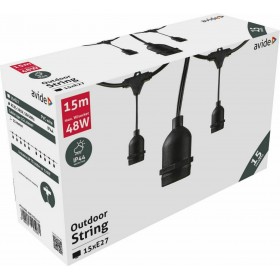 Avide AOE27S1515 Γιρλάντα Φωτισμού Εξωτερικού Χώρου 15m 15.001.0190