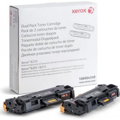 Xerox B205 Multipack Toner Μαύρο 2τμχ (106R04349)