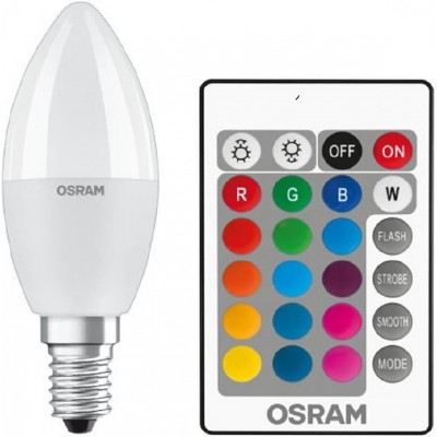 Osram Retrofit Λάμπα LED για Ντουί E14 RGBW 470lm Dimmable