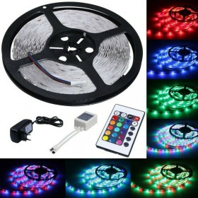 Ezra B150 Ταινία LED Τροφοδοσίας 12V RGB Μήκους 5m και 60 LED ανά Μέτρο Σετ με Τηλεχειριστήριο και Τροφοδοτικό Τύπου SMD3528 Ezra B150 Ταινία LED Τροφοδοσίας 12V RGB Μήκους 5m και 60 LED ανά Μέτρο Σετ με Τηλεχειριστήριο και Τροφοδοτικό Τύπου SMD3528
