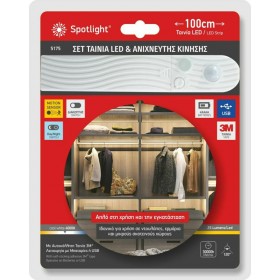 Spot Light Ταινία LED Τροφοδοσίας USB (5V) με Φυσικό Λευκό Φως Μήκους 1m Ντουλάπας Αυτοκόλλητη 4000KΚωδικός: 5175  Spot Light Ταινία LED Τροφοδοσίας USB (5V) με Φυσικό Λευκό Φως Μήκους 1m Ντουλάπας Αυτοκόλλητη 4000KΚωδικός: 5175