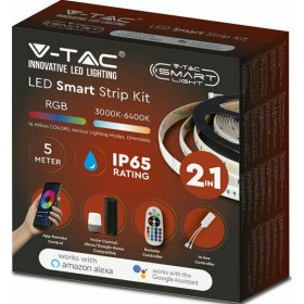 V-TAC Αδιάβροχη Ταινία LED Τροφοδοσίας 12V RGBW Μήκους 5m και 54 LED ανά Μέτρο Σετ με Τηλεχειριστήριο και Τροφοδοτικό Τύπου SMD5 V-TAC Αδιάβροχη Ταινία LED Τροφοδοσίας 12V RGBW Μήκους 5m και 54 LED ανά Μέτρο Σετ με Τηλεχειριστήριο και Τροφοδοτικό Τύπου SMD5